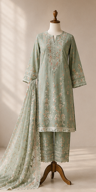 Embroidered Lawn Suits