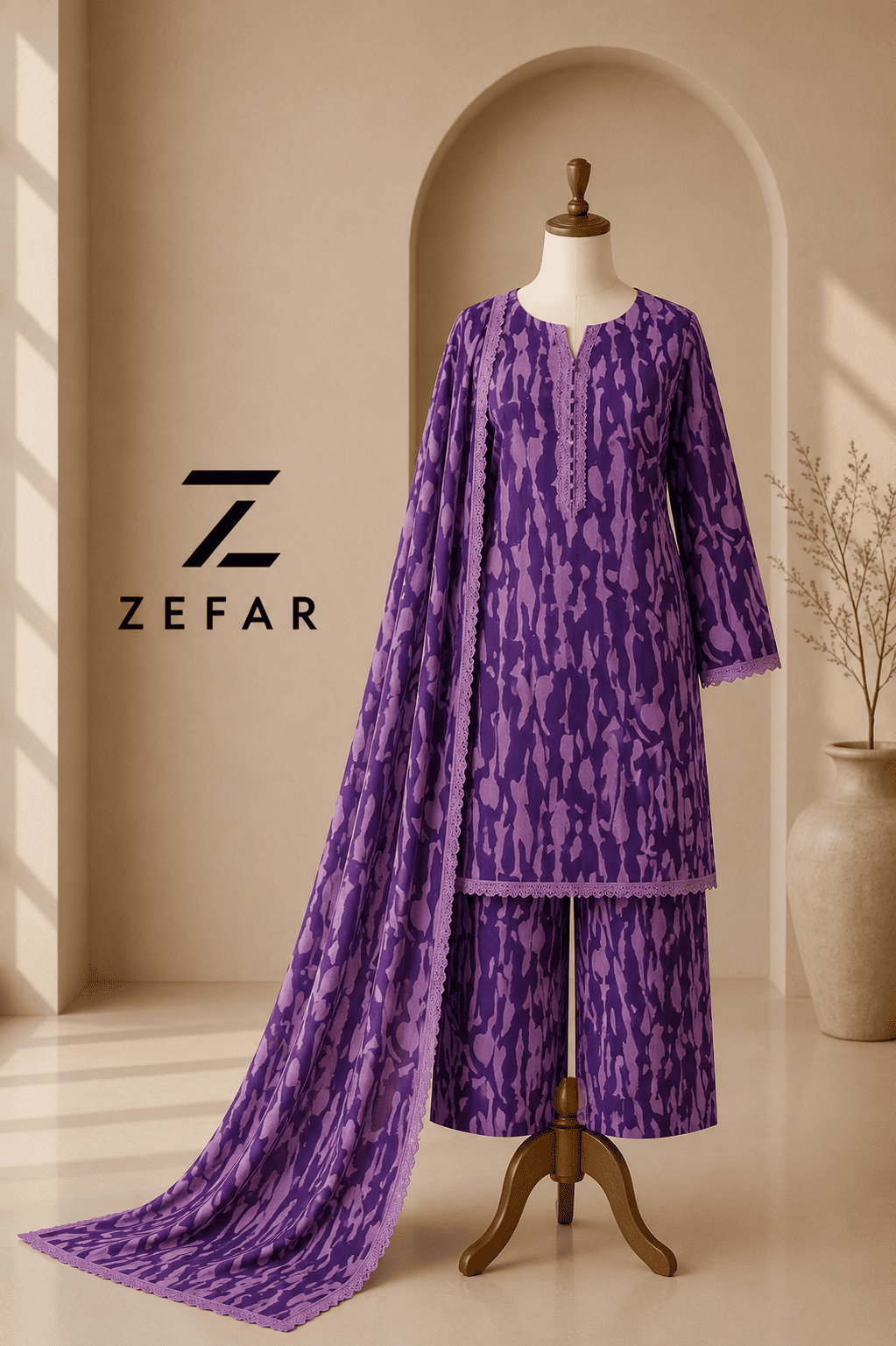 Rana Arts Rose 2PC Digital Printed Lawn Suit