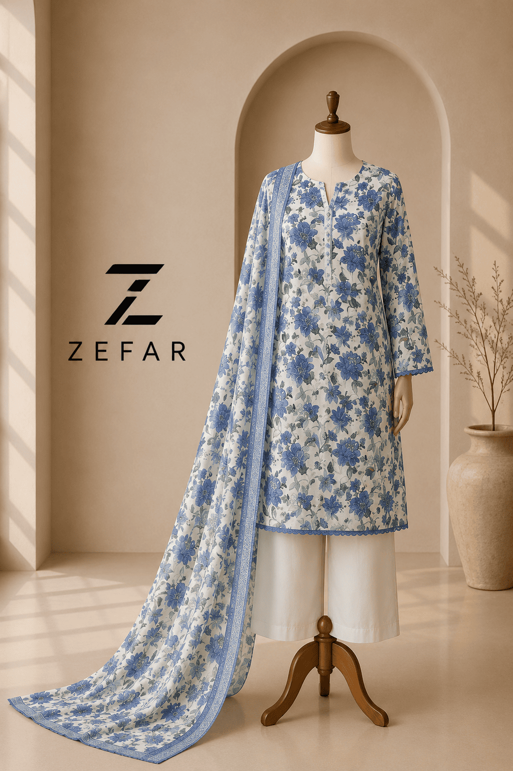 Rana Arts Rose 2PC Digital Printed Lawn Suit