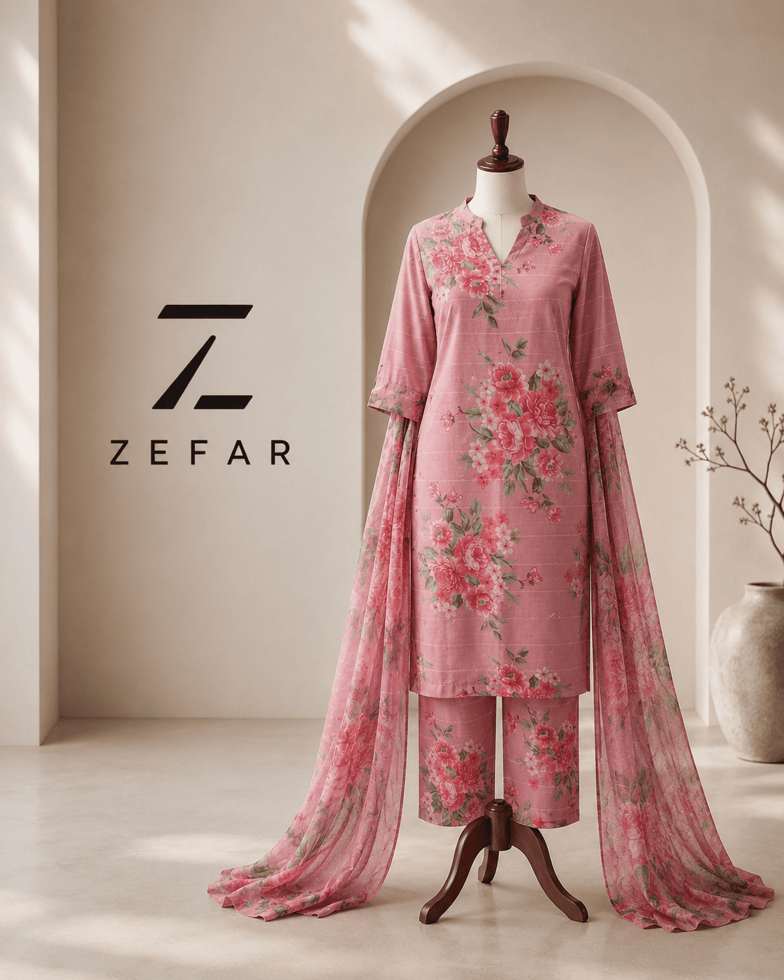 Iznik 3PC Lawn Printed Suit for Women – Premium Replica